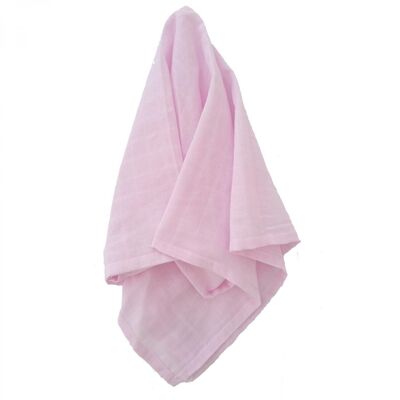 Organic muslin blanket pink GOTS