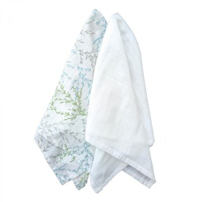 Organic muslin swaddle 2-pack springtime GOTS