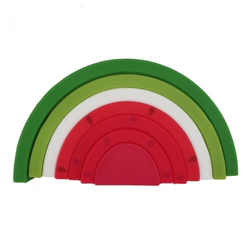 Silicone stacking toy watermelon