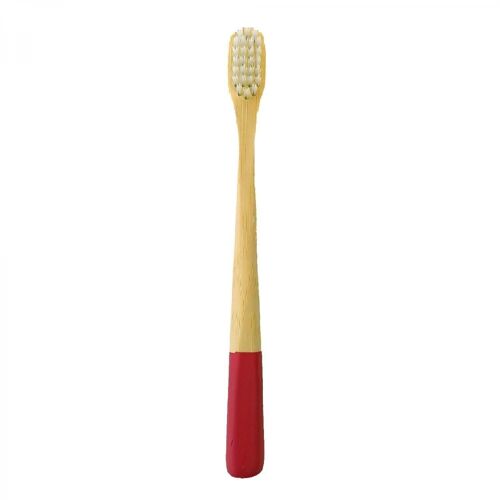 Kids bamboo toothbrush pink