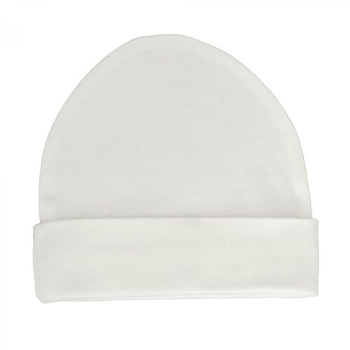 Organic baby hat white premature GOTS