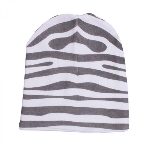 Organic baby hat animal grey premature GOTS