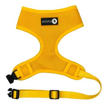 Harnais pour chien Dual AirMesh - Jaune moutarde / AMSMMY 1