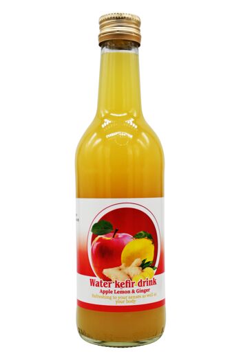 Kéfir d'eau Pomme Citron & Gingembre – 330ml