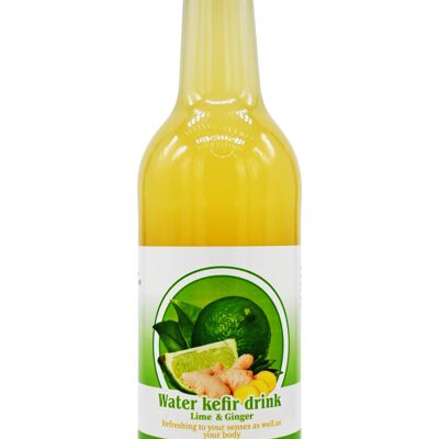 Kéfir d'eau Citron Vert & Gingembre – 330ml