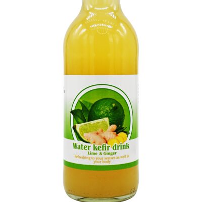 Kéfir d'eau Citron Vert & Gingembre – 330ml