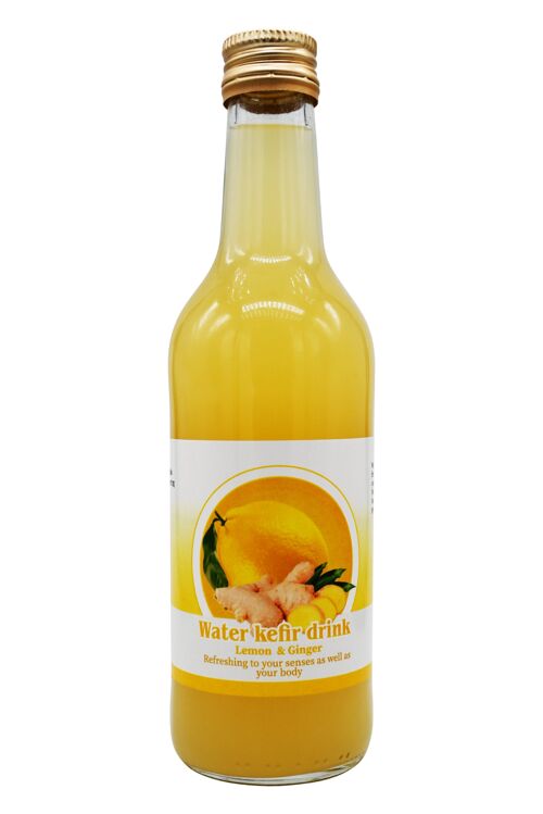 Lemon & Ginger water kefir – 330ml