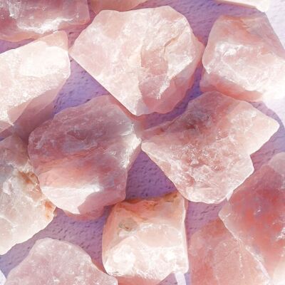 Rose Quartz 'A' Grade (Brazil) Raw / SKU016