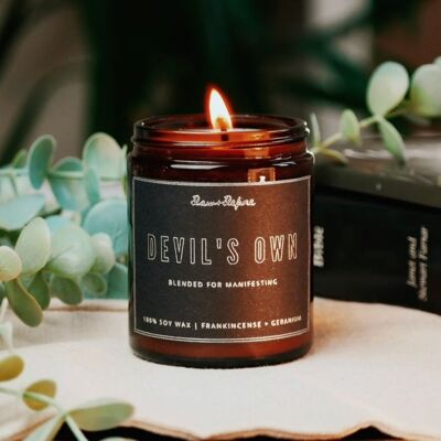 Devil's Own Scented Soy Candle - Blended For Manifesting / SKU183