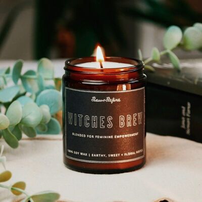 Witches Brew Scented Soy Candle - Blended For Feminine Empowerment / SKU184