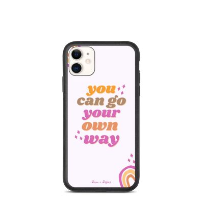 Biodegradable Go Your Own Way iPhone Case - Eco Friendly Phone Cases - iPhone 11 / SKU192