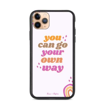 Biodegradable Go Your Own Way iPhone Case - Eco Friendly Phone Cases - iPhone 11 Pro Max / SKU194