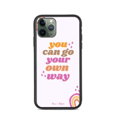 Biodegradable Go Your Own Way iPhone Case - Eco Friendly Phone Cases - iPhone 11 Pro / SKU193