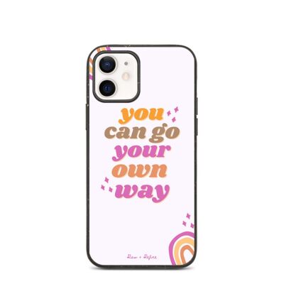 Biodegradable Go Your Own Way iPhone Case - Eco Friendly Phone Cases - iPhone 12 / SKU195