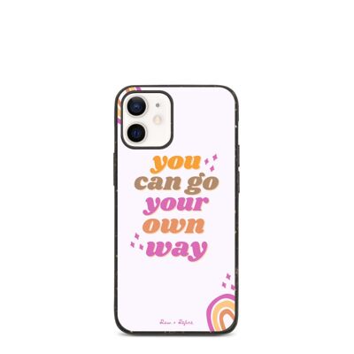 Biodegradable Go Your Own Way iPhone Case - Eco Friendly Phone Cases - iPhone 12 mini / SKU196
