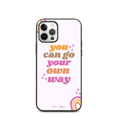 Biodegradable Go Your Own Way iPhone Case - Eco Friendly Phone Cases - iPhone 12 Pro / SKU197