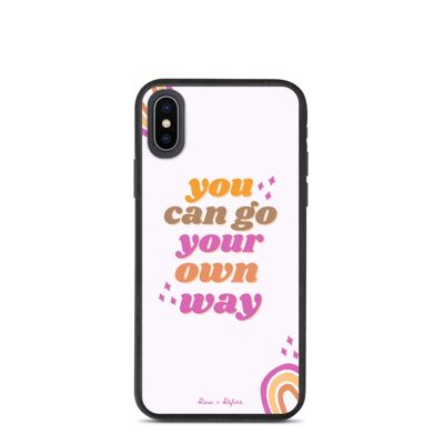 Biodegradable Go Your Own Way iPhone Case - Eco Friendly Phone Cases - iPhone X/XS / SKU201