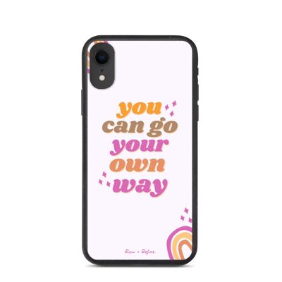 Biodegradable Go Your Own Way iPhone Case - Eco Friendly Phone Cases - iPhone XR / SKU202