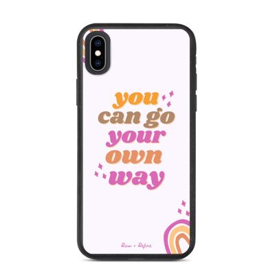 Biodegradable Go Your Own Way iPhone Case - Eco Friendly Phone Cases - iPhone XS Max / SKU203