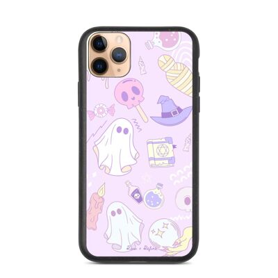 Biodegradable Pastel Ghost Witch iPhone Case - Eco Friendly Boho Phone Cases - iPhone 11 Pro Max / SKU206