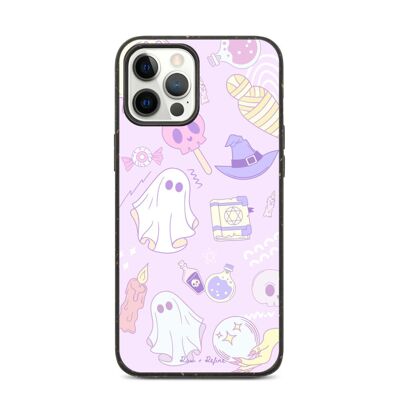Biodegradable Pastel Ghost Witch iPhone Case - Eco Friendly Boho Phone Cases - iPhone 12 Pro Max / SKU210