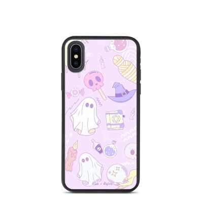 Biodegradable Pastel Ghost Witch iPhone Case - Eco Friendly Boho Phone Cases - iPhone X/XS / SKU213