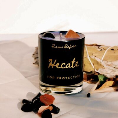 Hecate Crystal Candle For Protection + Bravery / SKU362