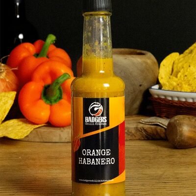 Sauce piquante à l'orange et au habanero (moyennement sucré)