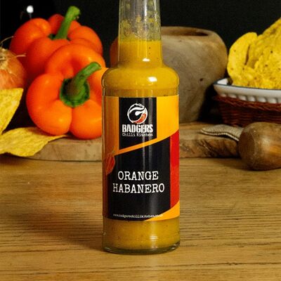 Sauce piquante à l'orange et au habanero (moyennement sucré)
