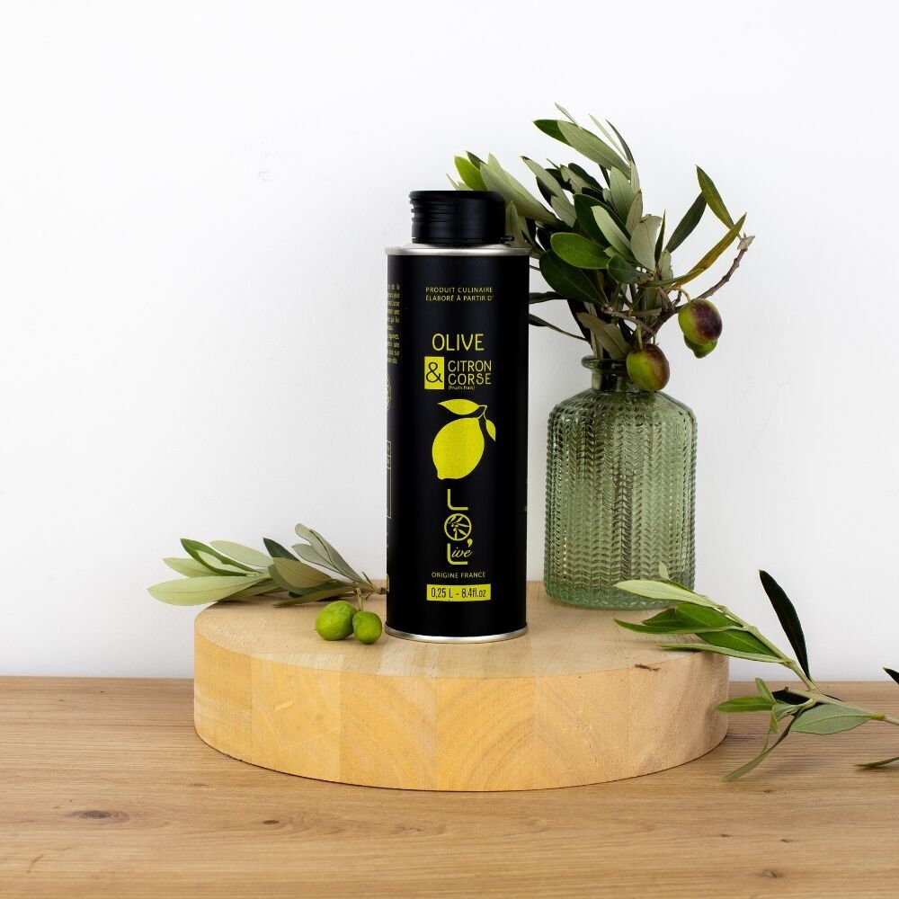 Aceite de oliva fresco de Limón de Córcega 0.25L - Francia / Provenza