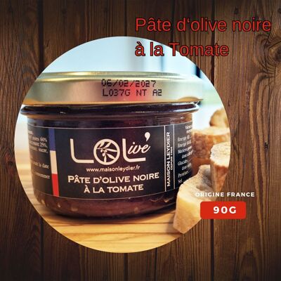 Pâte d'olive noire à la tomate 90gr - Tartinade - France / Provence