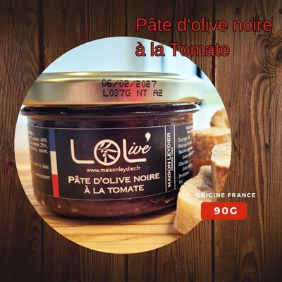 Patè di olive nere al pomodoro 90gr - Crema spalmabile - Francia / Provenza