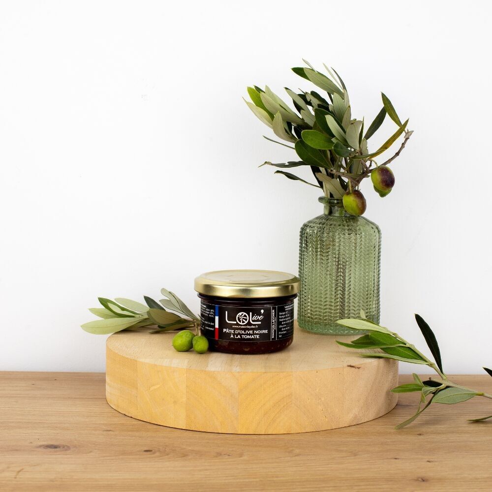 Pâte d'olive noire à la tomate 90gr - Tartinade - France / Provence