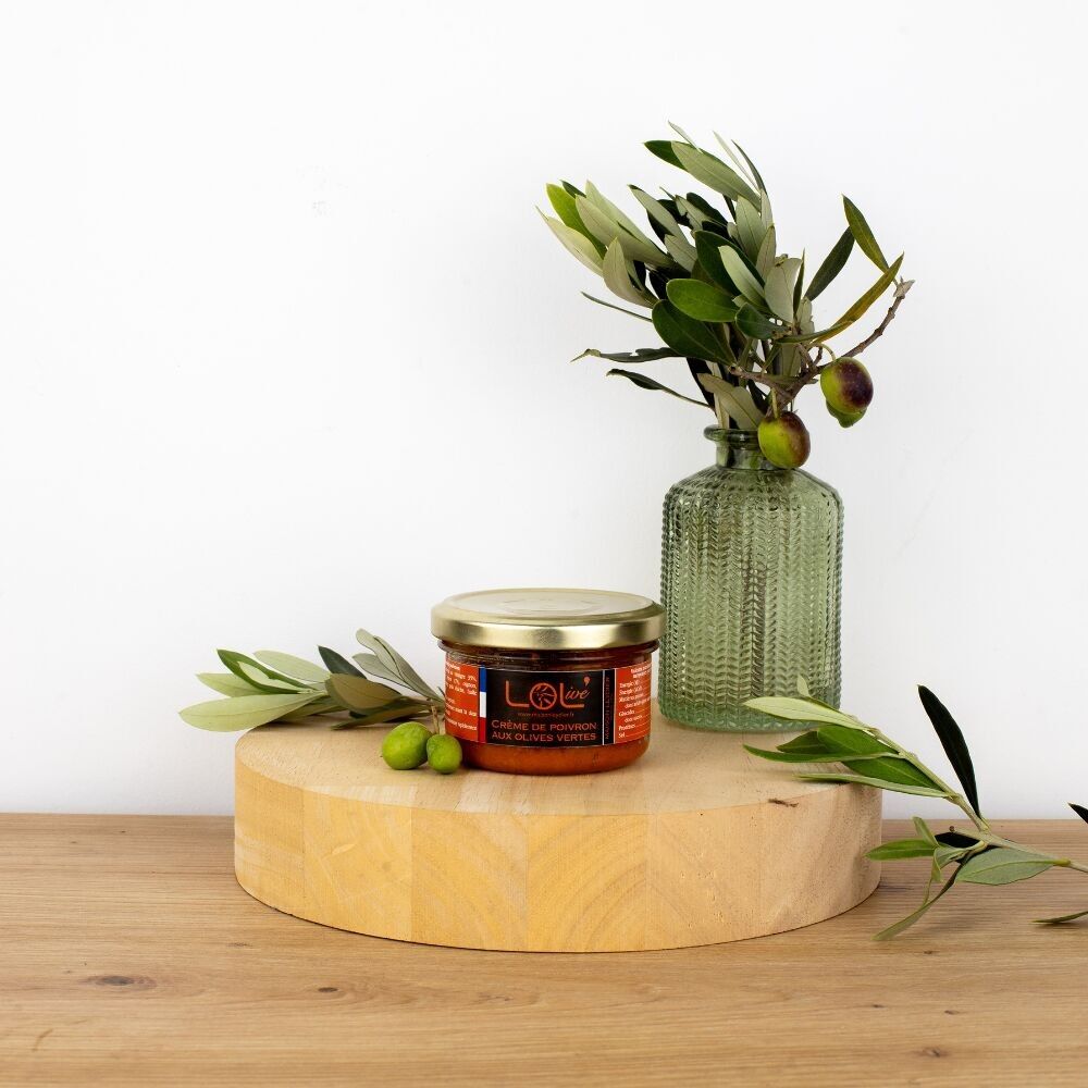Crema de pimientos con aceitunas verdes 90gr - Untar - Francia / Provenza