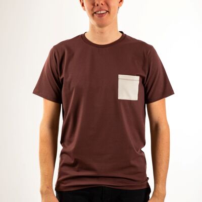 M Classic Tee - Chestnut Brown Chest Pocket