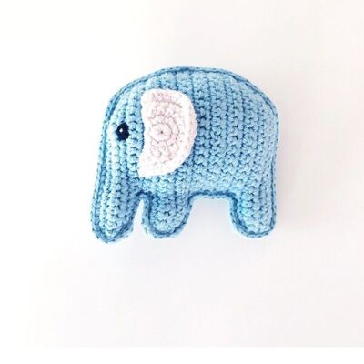 Baby Toy Friendly Elefant Rassel Entenei blau