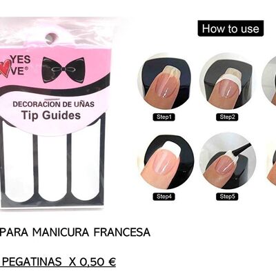 French manicure stickers