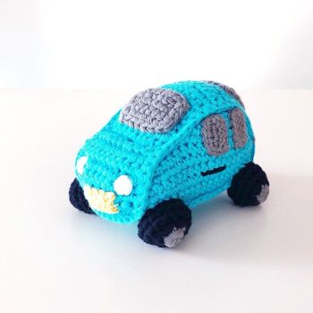 Hochet bébé jouet voiture – turquoise 1