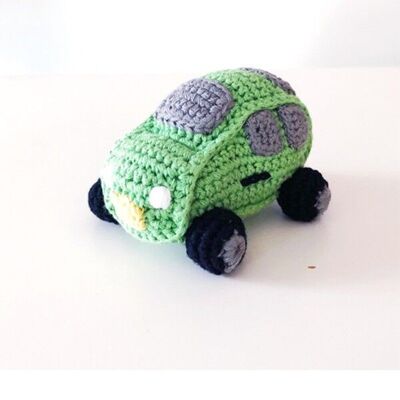 Baby-Spielzeugauto-Rassel – tiefgrün
