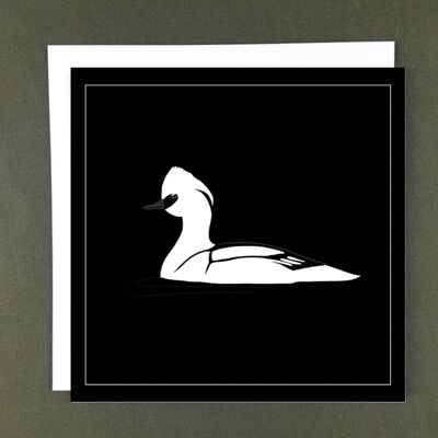 Carte de voeux Smew - Papier recyclé + Don de charité