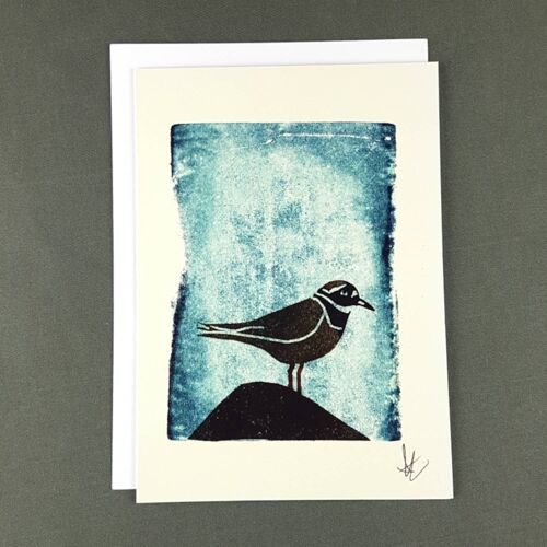 Ringed Plover Greeting Card - Recycled Paper + Charity Donation