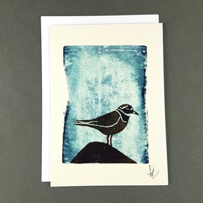 Ringed Plover Greeting Card - Papier recyclé + Don de charité