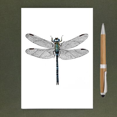 Dragonfly Recycled Notebook A5 - Recycled Paper + Charity Donation