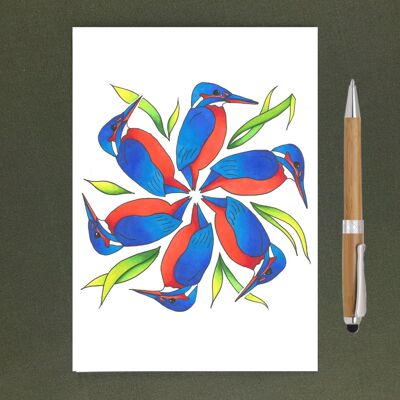 Quaderno A5 riciclato a spirale Kingfisher - Carta riciclata + Donazione di beneficenza