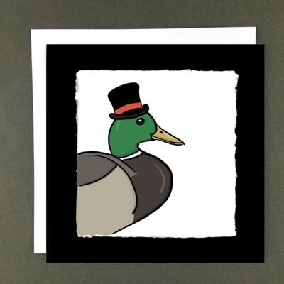 Tarjeta de felicitación Fancy Mallard - Papel reciclado + Donación benéfica