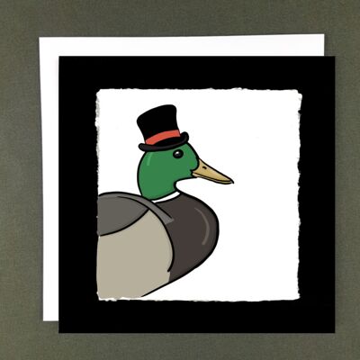 Fancy Mallard Greeting Card - Recycled Paper + Charity Donation