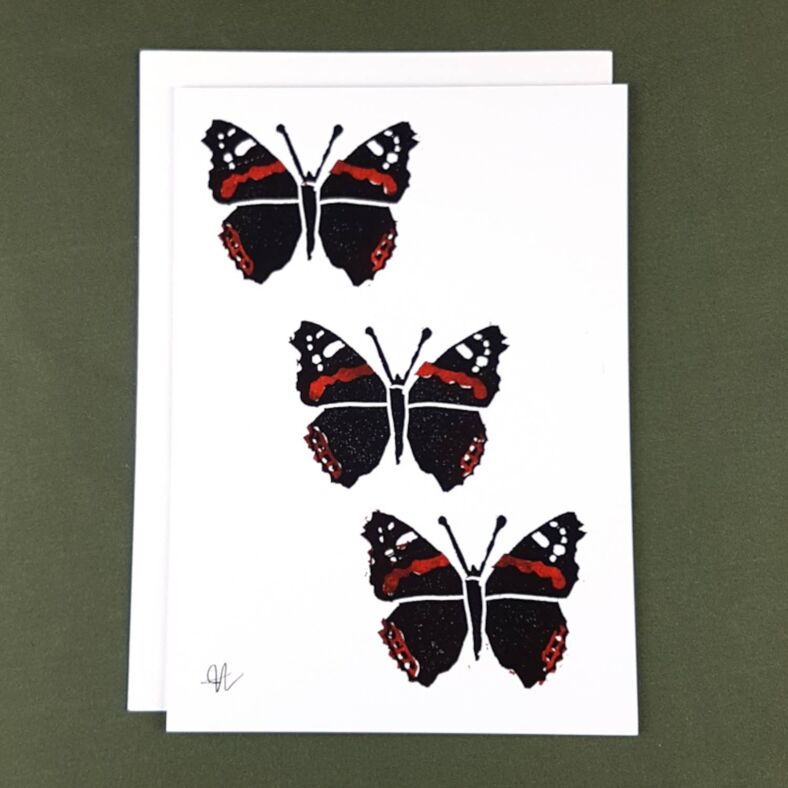 Busta con farfalla di carta piantabile