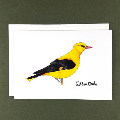 Golden Oriole Greeting Card - Recycled Paper + Charity Donation