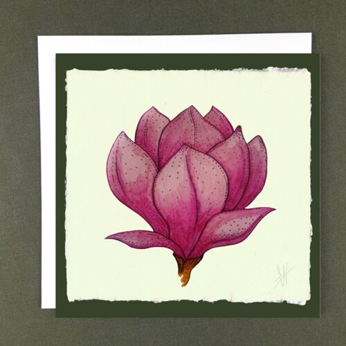 Magnolia Greeting Card - Recycled Paper + Charity Donation