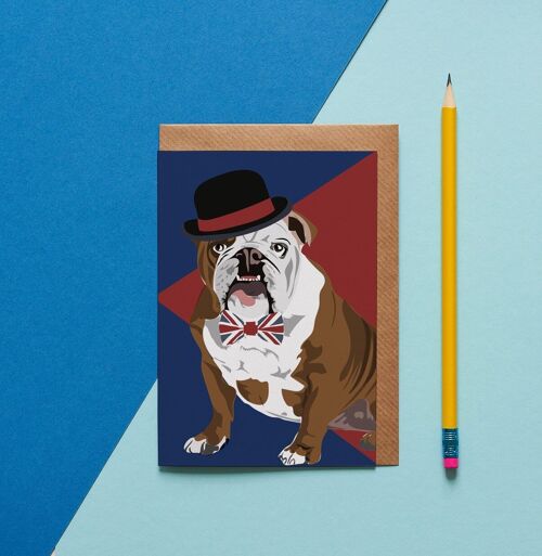 Churchill The British Bulldog greeting card